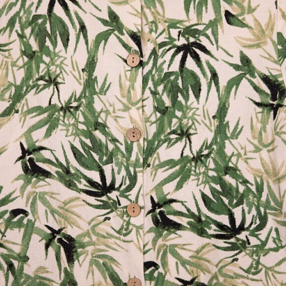 J. Jill bamboo botanical linen blend top-S - Picture 3 of 5